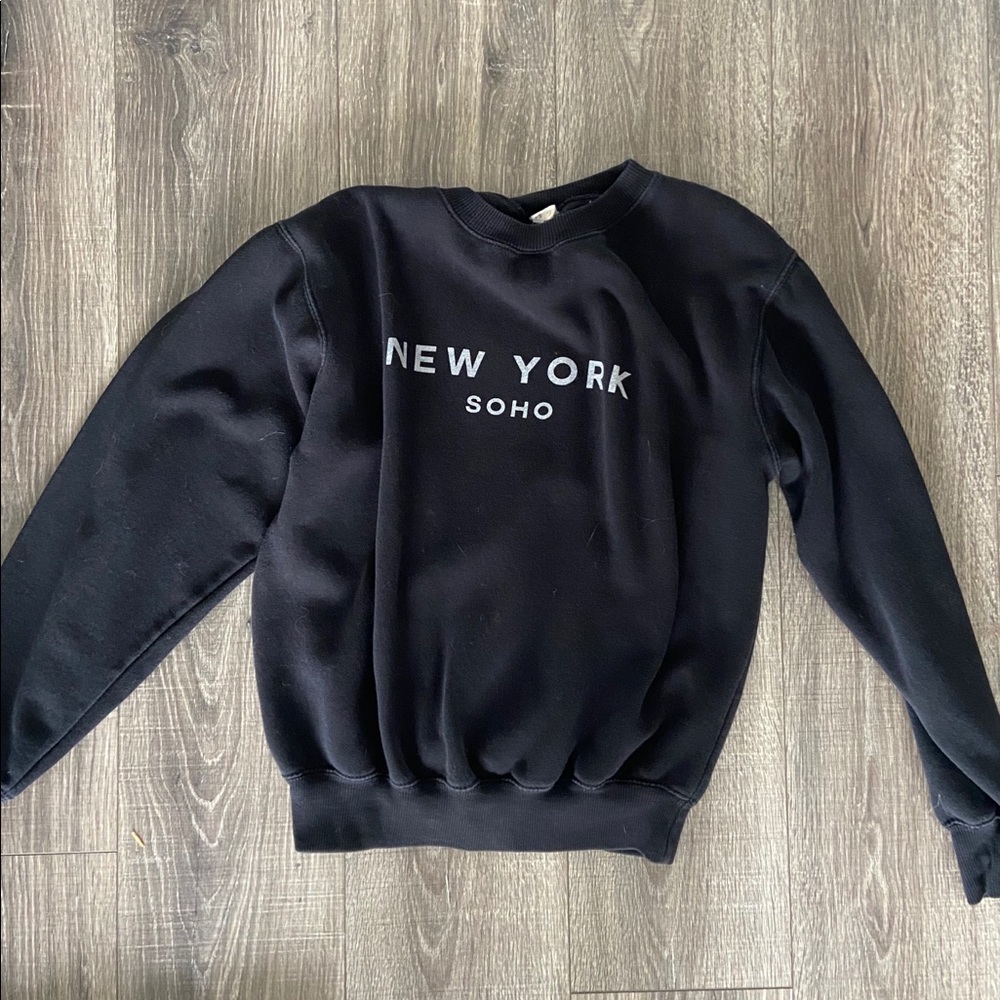 Black Brandy Melville New York Crew Neck